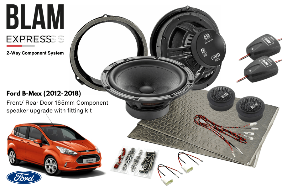 Ford B-Max (2012-2018) BLAM EXPRESS 165ES Front/ Rear Door Component speaker upgrade fitting kit