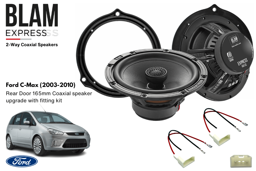 Ford C-Max (2003-2010) BLAM EXPRESS 165EC Rear Door Coaxial speaker upgrade fitting kit
