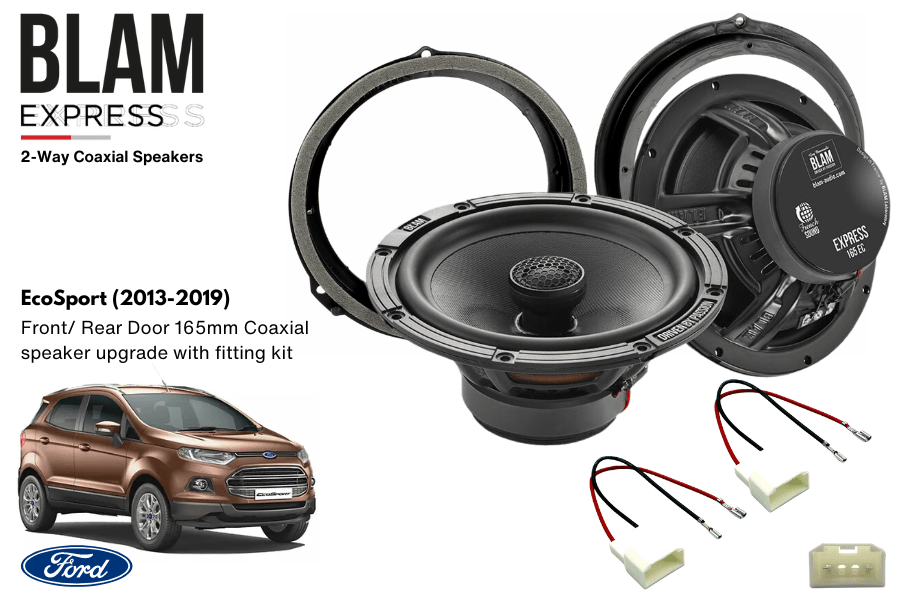 Ford EcoSport (2013-2019) BLAM EXPRESS 165EC Front/ Rear Door Coaxial speaker upgrade fitting kit