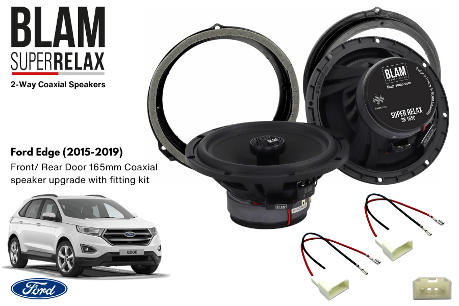 Ford Edge (2015-2019) BLAM SR165C Front/ Rear Door Coaxial speaker upgrade fitting kit