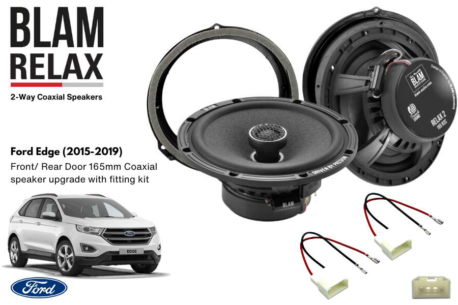 Ford Edge (2015-2019) BLAM RELAX 165RC Front/ Rear Door Coaxial speaker upgrade fitting kit