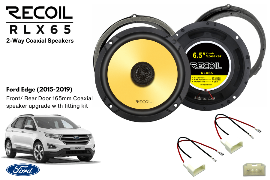 Ford Edge (2015-2019) Recoil RLX65 6.5" (165mm) Coaxial speaker upgrade fitting kit