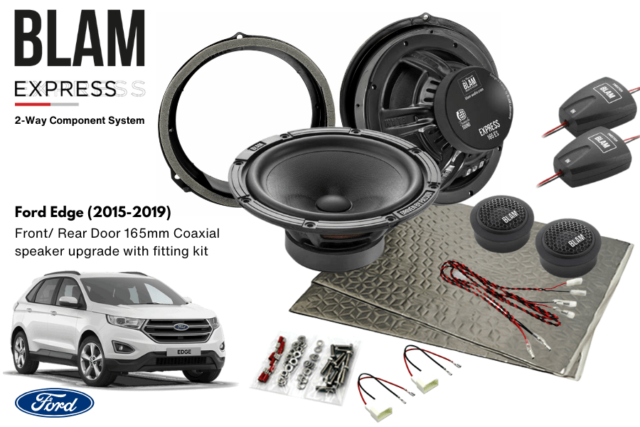 Ford Edge (2015-2019) BLAM EXPRESS 165ES Front/ Rear Door Component speaker upgrade fitting kit