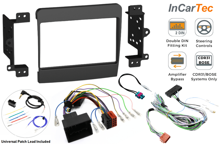 Porsche 911, Boxster, Cayman (2012-16) Double DIN car stereo upgrade fitting kit (CDR31/ BOSE AUDIO)