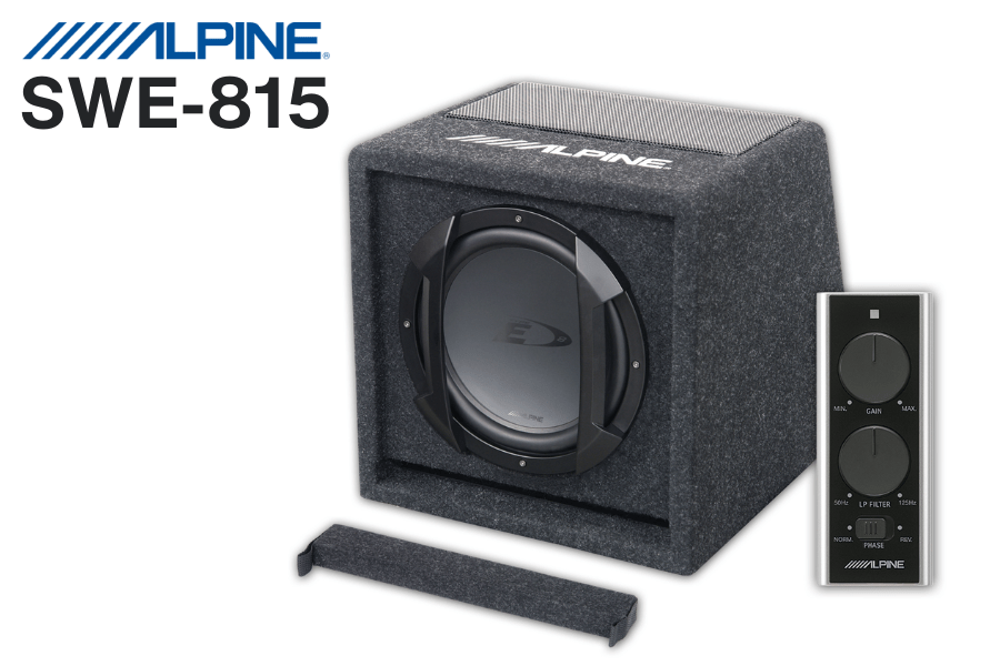 Alpine SWE-815 8-inch (20cm) SWE subwoofer box with built-in 150W amplifier (SPECIAL ORDER)