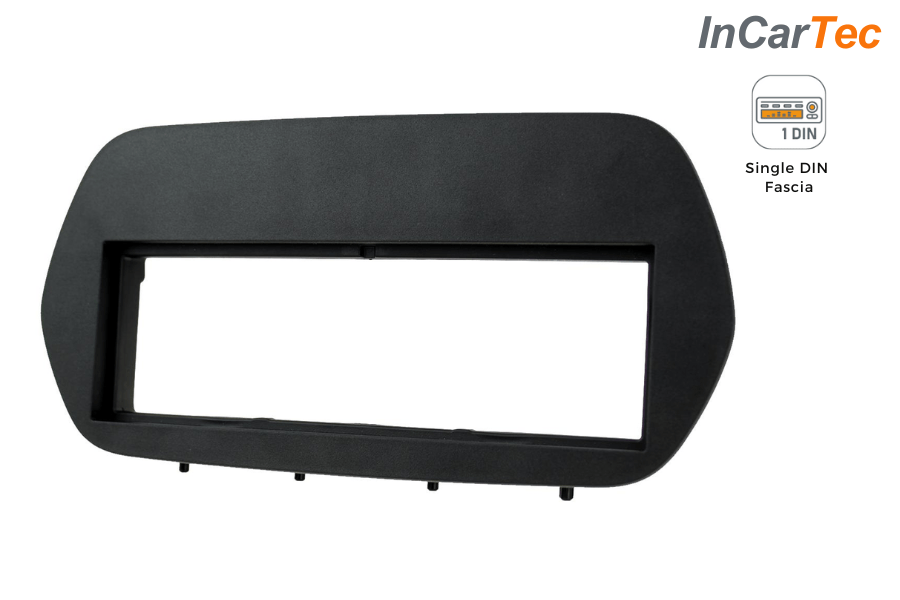 Ford Fiesta/ Transit/ Transit Custom (2018 - 2024) Single DIN Car stereo Fascia adapter (MATT BLACK)