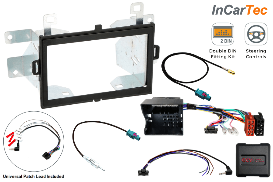 Mercedes Sprinter (2018-2023) Double DIN car stereo upgrade fitting kit (STANDARD RADIO)