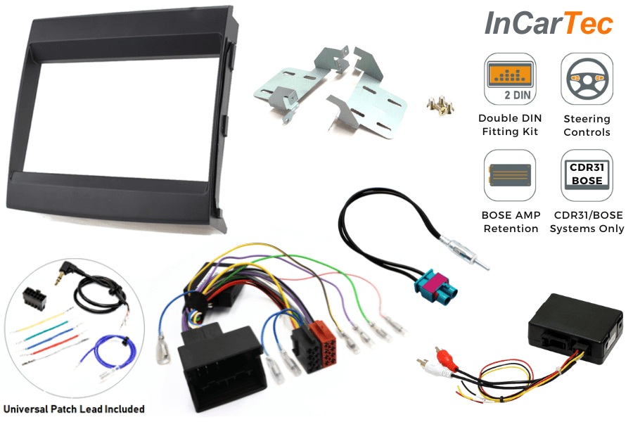Porsche Cayenne (2010-2016) Double DIN car stereo upgrade fitting kit (CDR31/ BOSE AUDIO)