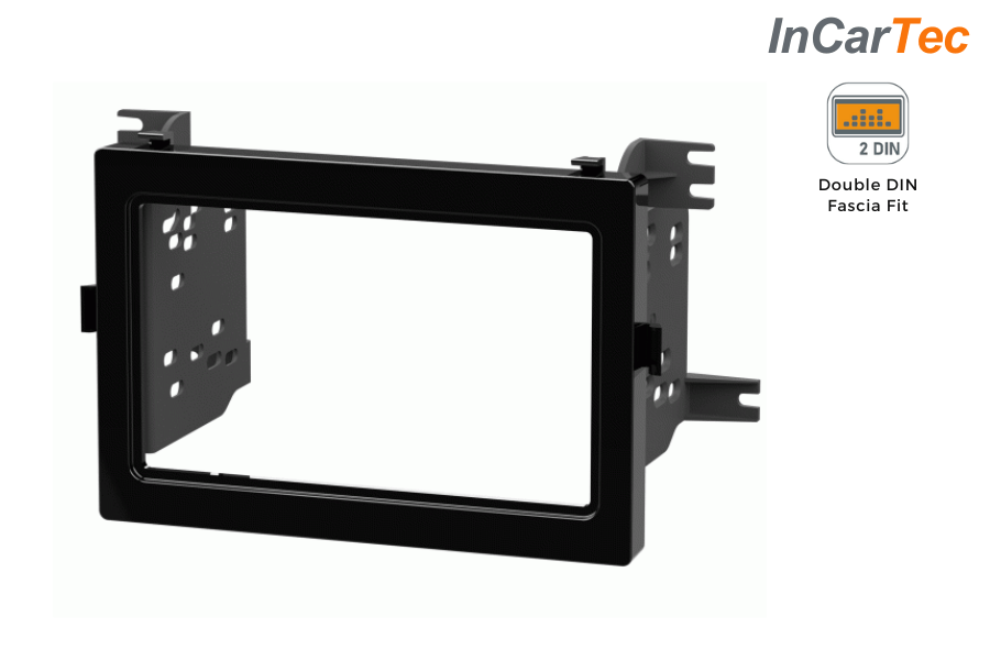 Mitsubishi Outlander (2020-2021) Double DIN car radio fascia adapter panel (GLOSS BLACK)