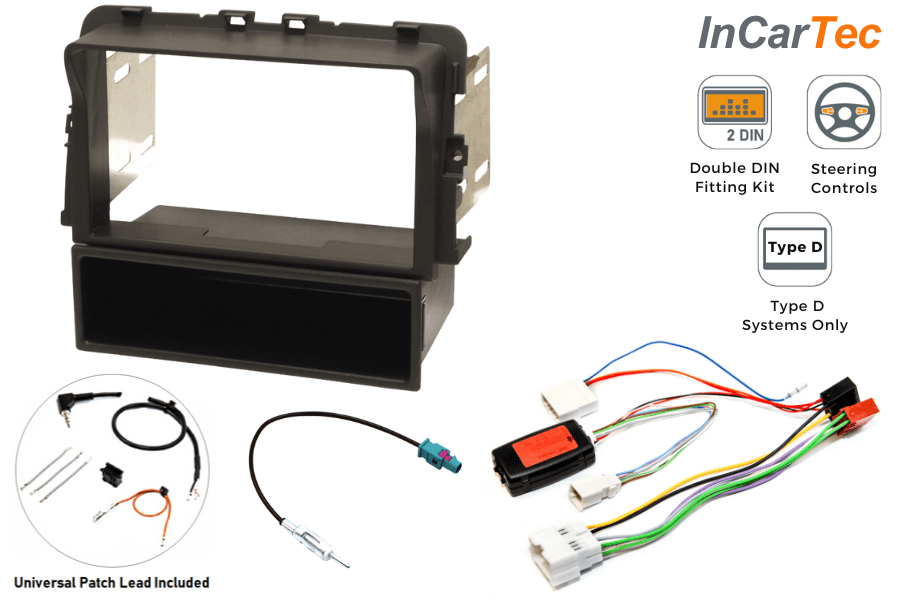 Renault Trafic, Primastar, Vauxhall Vivaro (2011-2014) Double DIN stereo fitting kit (TYPE D RADIO)