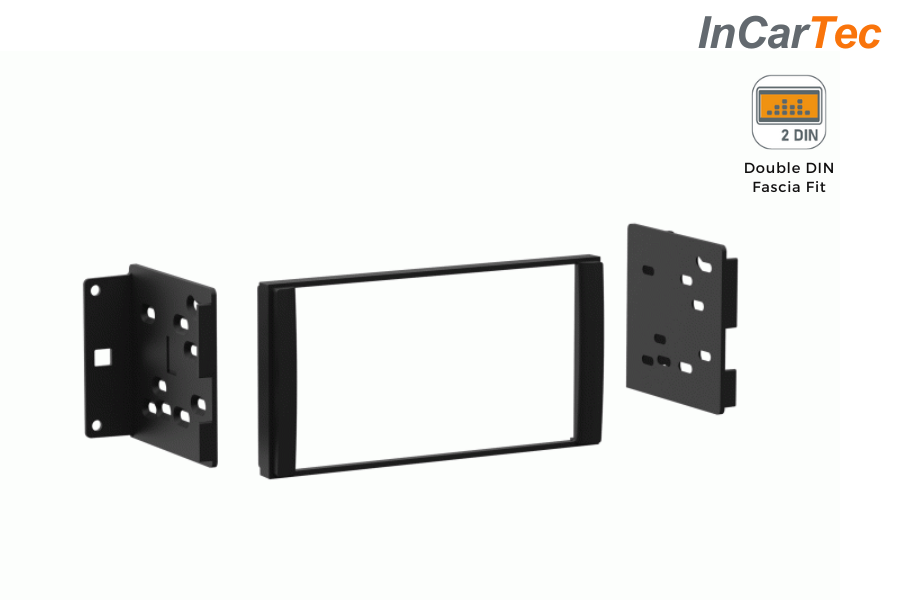 Nissan Leaf (2011-2017) Without Navigation Double DIN car radio fascia (MATT BLACK)