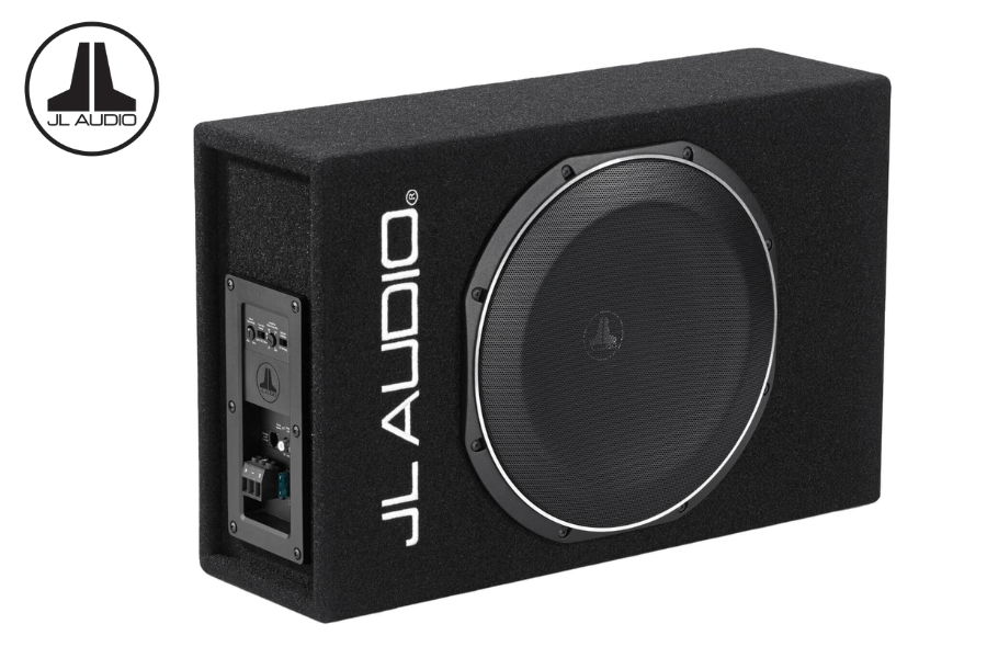 JL Audio ACS110LG-TW1 10" PowerWedge™ sealed active car subwoofer with built-in 400w Amp