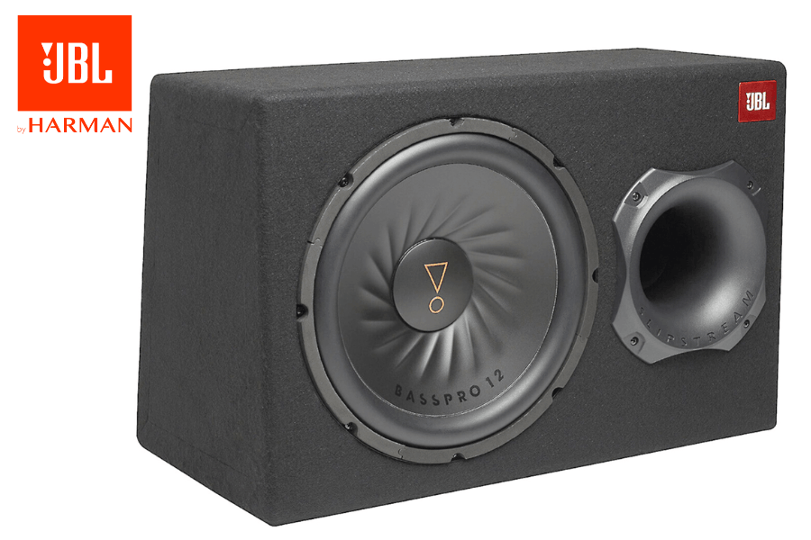JBL BassPro 12 12-inch 450W active boxed car subwoofer with built-in 150W amplifier