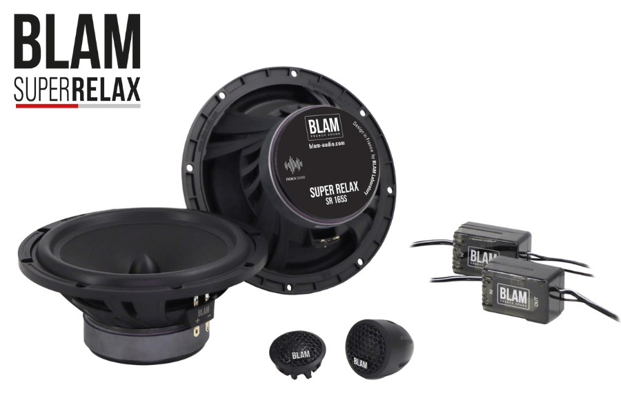 BLAM Super Relax SR165S 16.5cm/ 165mm (6.5") Hi Sensitivity 3ohm 2-Way Component car speakers