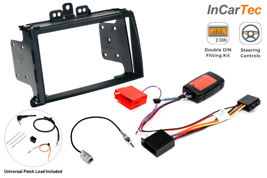 Hyundai i20 (2008-2012) Double DIN car stereo upgrade fitting kit (BLACK)