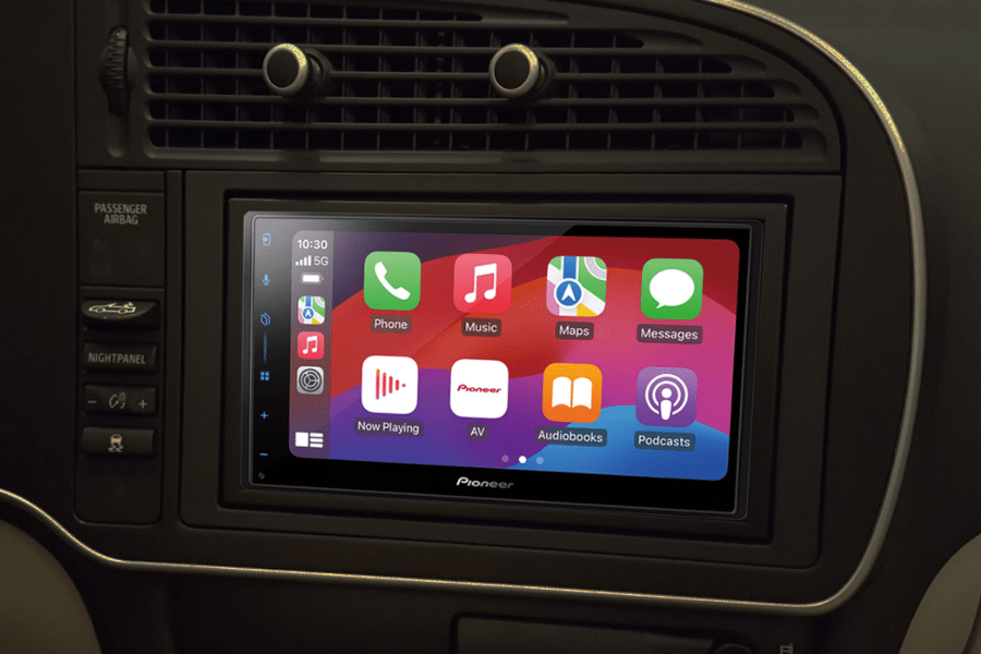 SAAB 9-3 (06-13) car stereo upgrade kit with Pioneer SPH-DA77DAB (Apple Carplay/ Android Auto)