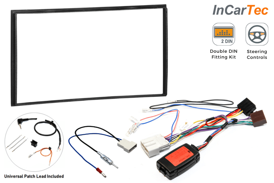 Nissan Note (2007-2013) Double DIN car stereo upgrade fitting kit (WITH STEERING CONTROLS)
