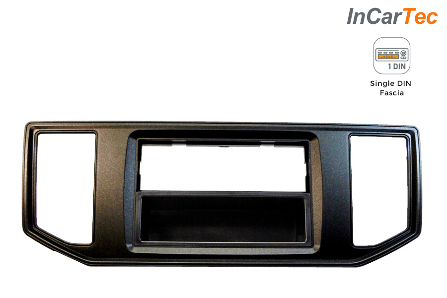 MAN TGE (2017-2023) Single DIN car audio fascia adapter panel (MATT BLACK)