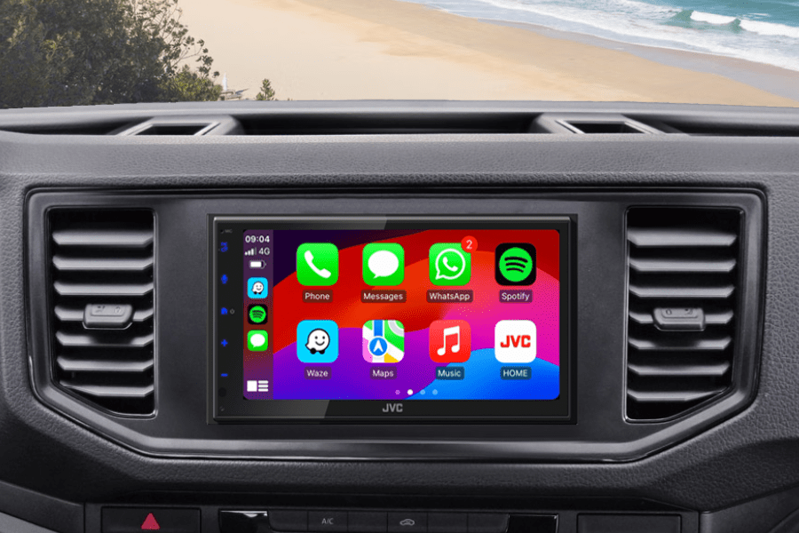 VW Crafter (2017-2023) JVC KW-M595DBT Apple Carplay/ Android Auto stereo upgrade (Without SWC)