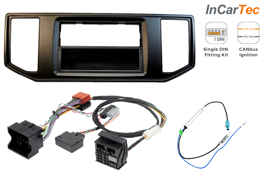 MAN TGE (2017-2023) Single DIN car stereo upgrade fitting kit (Without Steering controls)