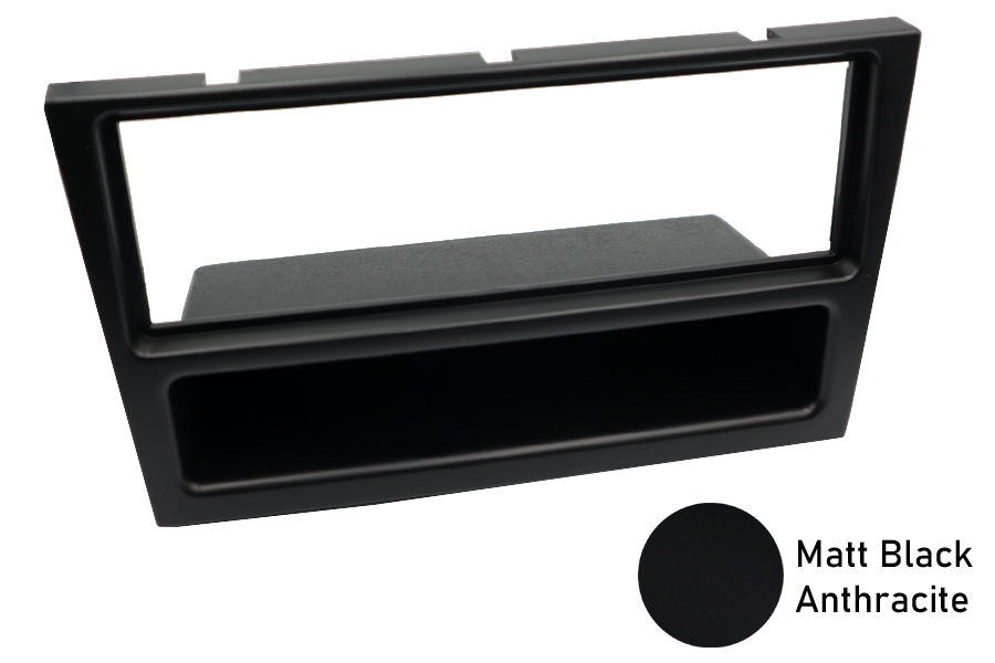 Nissan Primastar, Renault Trafic (2006-2011) Single DIN car audio fascia (MATT BLACK/ ANTHRACITE)