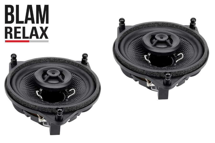 BLAM Relax 100MNC Mercedes Benz/ Tesla 3 100 mm (4 inch) 2-way coaxial speakers (PAIR)
