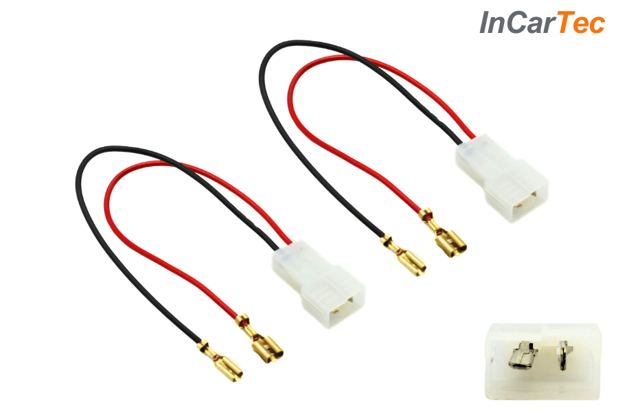 Abarth/ Fiat/ Vauxhall Car Audio Speaker Adapter Tweeter Cable Leads (Pair)