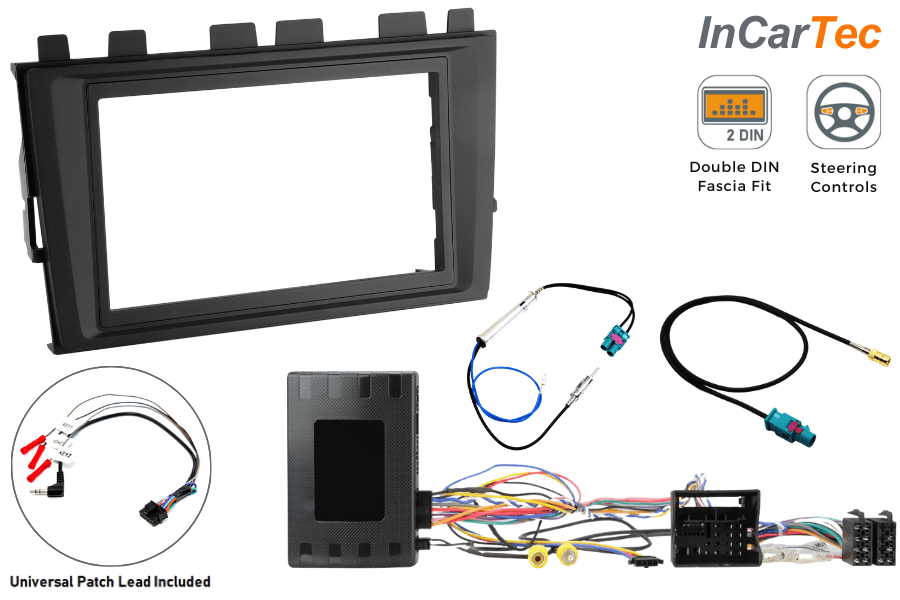 VW Transporter T6.1 Double DIN Stereo Fitting Kit with Steering Wheel Controls