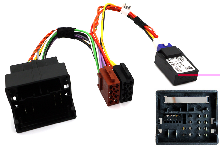 VW Caddy (2016–2020) Quadlock to ISO Radio Adapter with CANbus Ignition