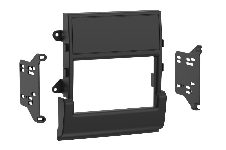 Porsche Macan (2014-2018) Double DIN car radio fascia adapter panel (MATT BLACK) Metra