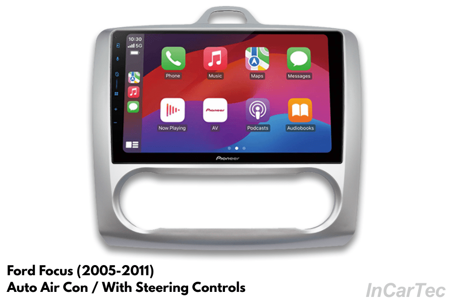 Ford Focus (2005-2011) Pioneer SPH-PF97BT 9" Perfect Fit Upgrade (Auto Air Con/ Steering Controls)