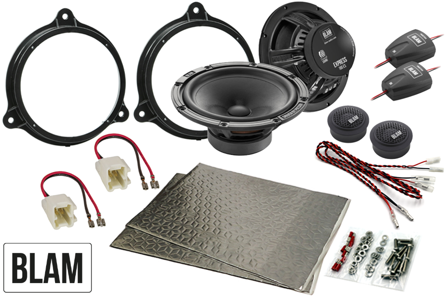 Smart Fortwo & Forfour (Front Door) BLAM 165ES 2-Way Component Speaker Upgrade Kit