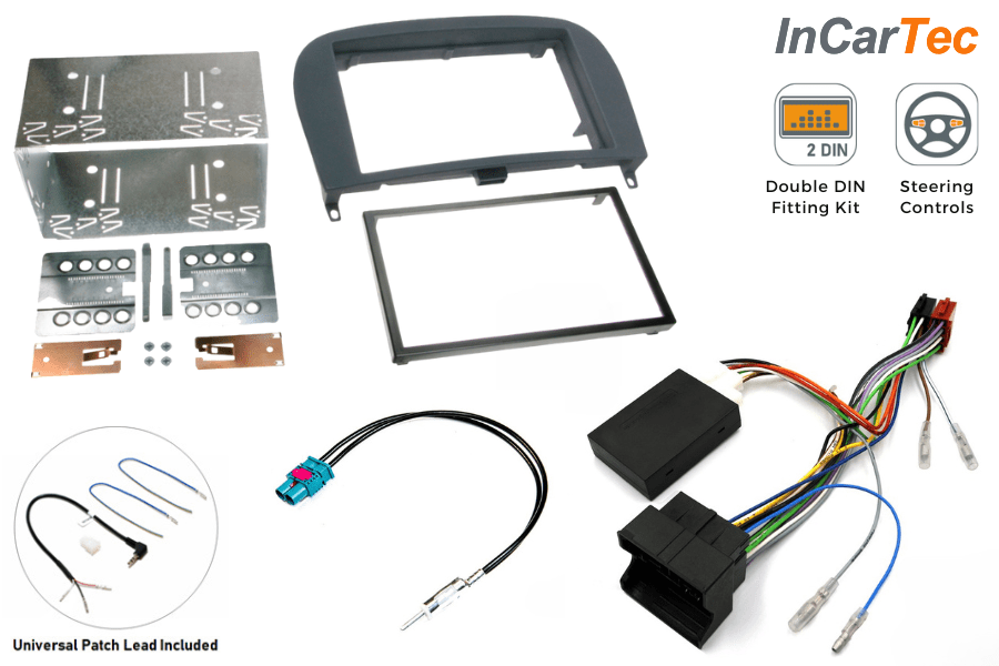 Mercedes SL R230 (2008–2011) Double DIN Stereo Upgrade Fitting Kit – NTG2.5/ Non-Amplified