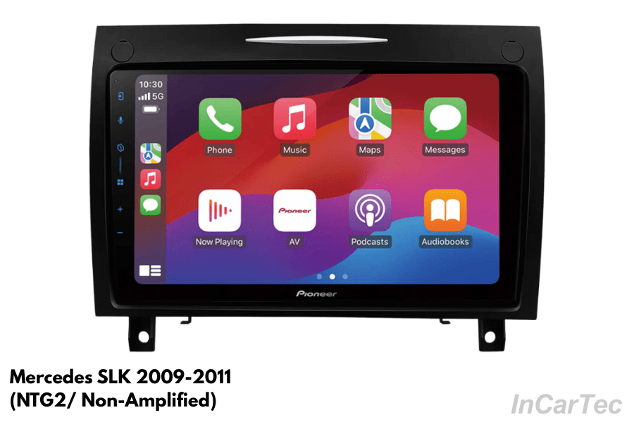 Mercedes SLK (2009–2011) 9" Pioneer SPH-PF97BT Perfect Fit Stereo Kit – NTG2 Non-Amplified