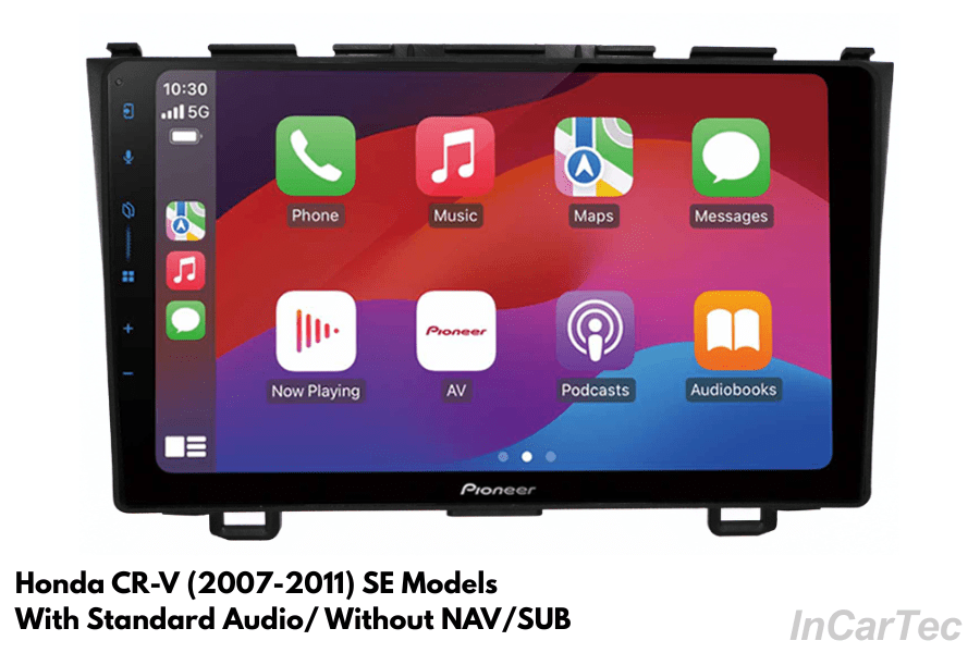 Honda CR-V (2007-2011) Pioneer SPH-PF97BT 9" Perfect Fit Car Stereo Upgrade (Standard Radio)