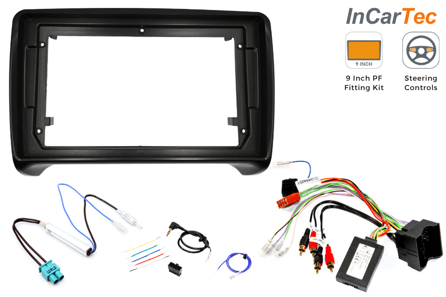 Audi TT 2006-2014 9 Inch Perfect Fit Stereo Fitting Kit (SWC/ Fully Amplified)