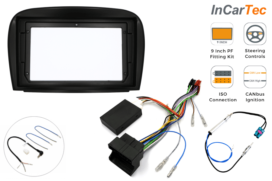 Mercedes SL (R230) 2008-2011 9 Inch Perfect Fit Stereo Fitting Kit – NTG2.5 Non-Amplified