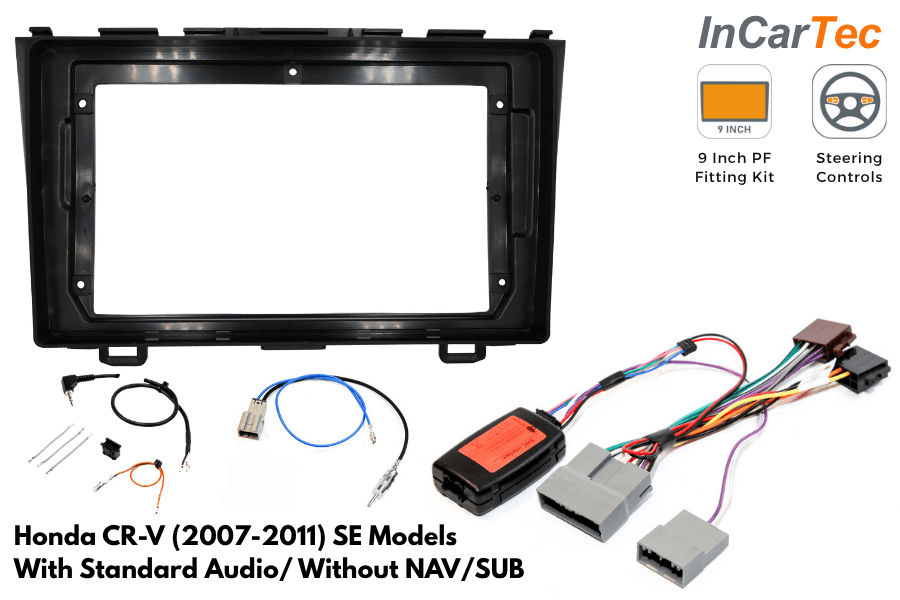 Honda CR-V (2007–2011) 9-inch Perfect Fit Stereo Fitting Kit (Standard Radios)