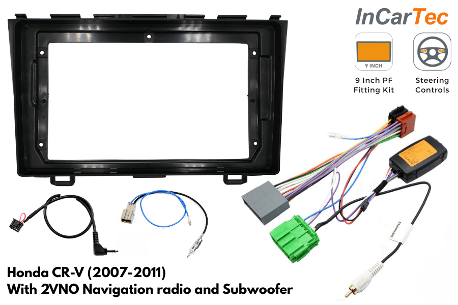 Honda CR-V (2007-2011) Pioneer SPH-PF97BT 9 Inch Pioneer Fitting Kit (2VNO Nav/ Subwoofer)