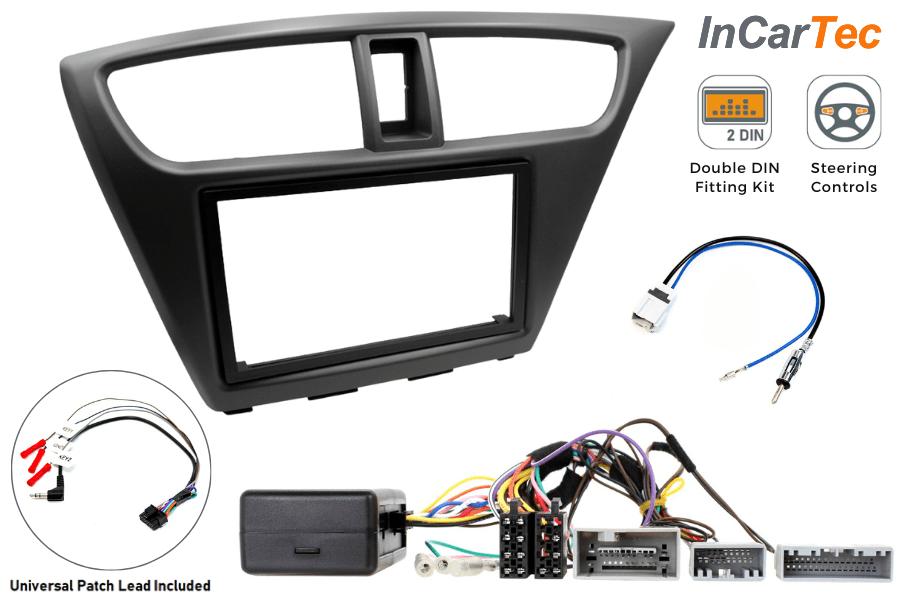 Honda Civic (2012–2017) Double DIN Car Stereo Fitting Kit (Standard Radio, Non-Amplified)
