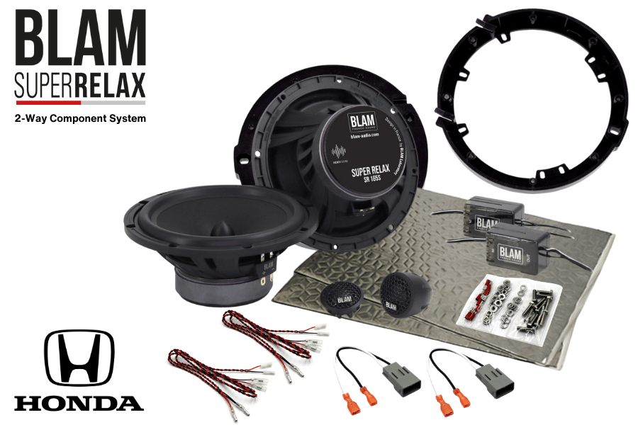 Honda Civic (2012–2017) Front Door BLAM SR165S 2-Way Component Speaker Upgrade Kit