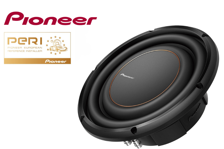 Pioneer TS-D10LS2 10" Shallow-Mount 2 Ohm Subwoofer – 350W RMS, 1300W Max