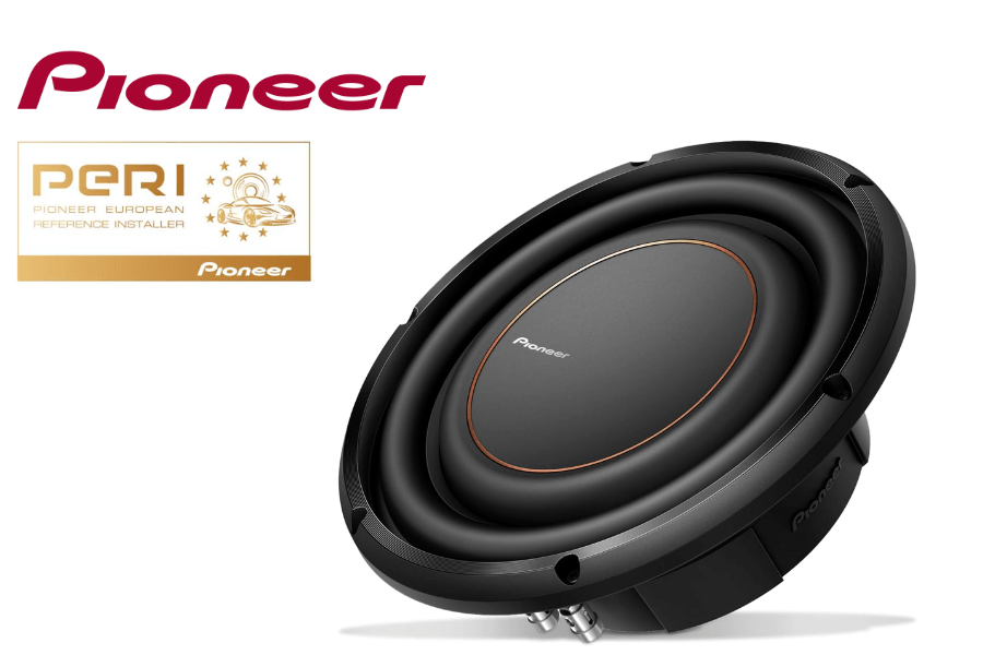 Pioneer TS-D10LS4 10" Shallow-Mount 4 Ohm Subwoofer – 350W RMS, 1300W Max