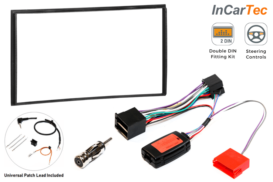 Nissan Note (2006-2007) Double DIN car stereo upgrade fitting kit (WITH STEERING CONTROLS)