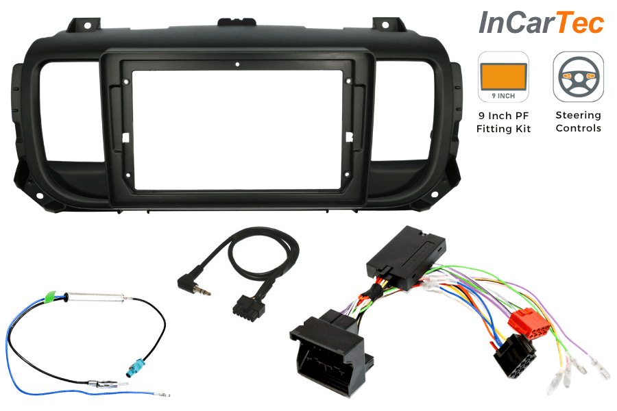 Citroen Dispatch, Peugeot Expert, ProAce Pioneer 9" PF Car Stereo Fitting Kit (STANDARD RADIO)