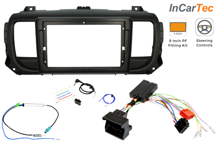 Citroen Dispatch, Peugeot Expert, ProAce 9 Inch Perfect Fit Stereo Fitting Kit (Standard Radio)