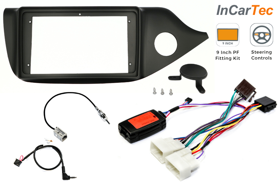 Kia Cee'd 2nd Gen JD (2012-2016) Pioneer 9" Perfect Fit Fitting Kit (STANDARD RADIO)