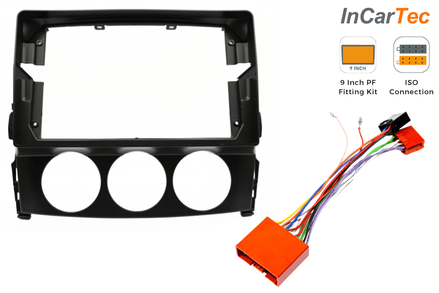 Mazda MX-5 (2009-2015) 9-inch Perfect Fit Stereo Fitting Kit (WITHOUT SWC/ NON BOSE)
