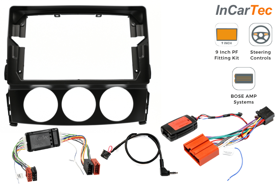 Mazda MX-5 (2009-2015) Pioneer 9-inch Fitting Kit (WITH BOSE AUDIO)