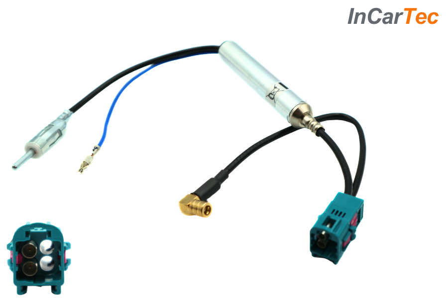 Iveco Daily Mini Fakra HFM 4-Pole Antenna Adapter (AM/FM & SMB DAB)